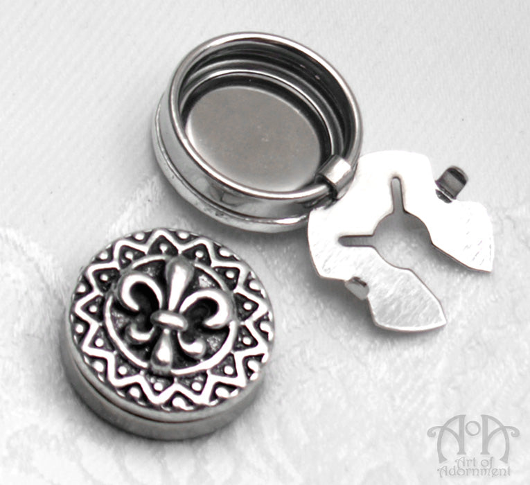 Royal Fleur-De-Lis Emblem Cuff Button Covers